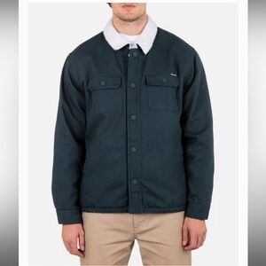 Hurley Men's Jacket with White Collar
